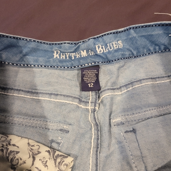 Denim shorts rhythm blues size 12 no flaws only worn once - Picture 5 of 5